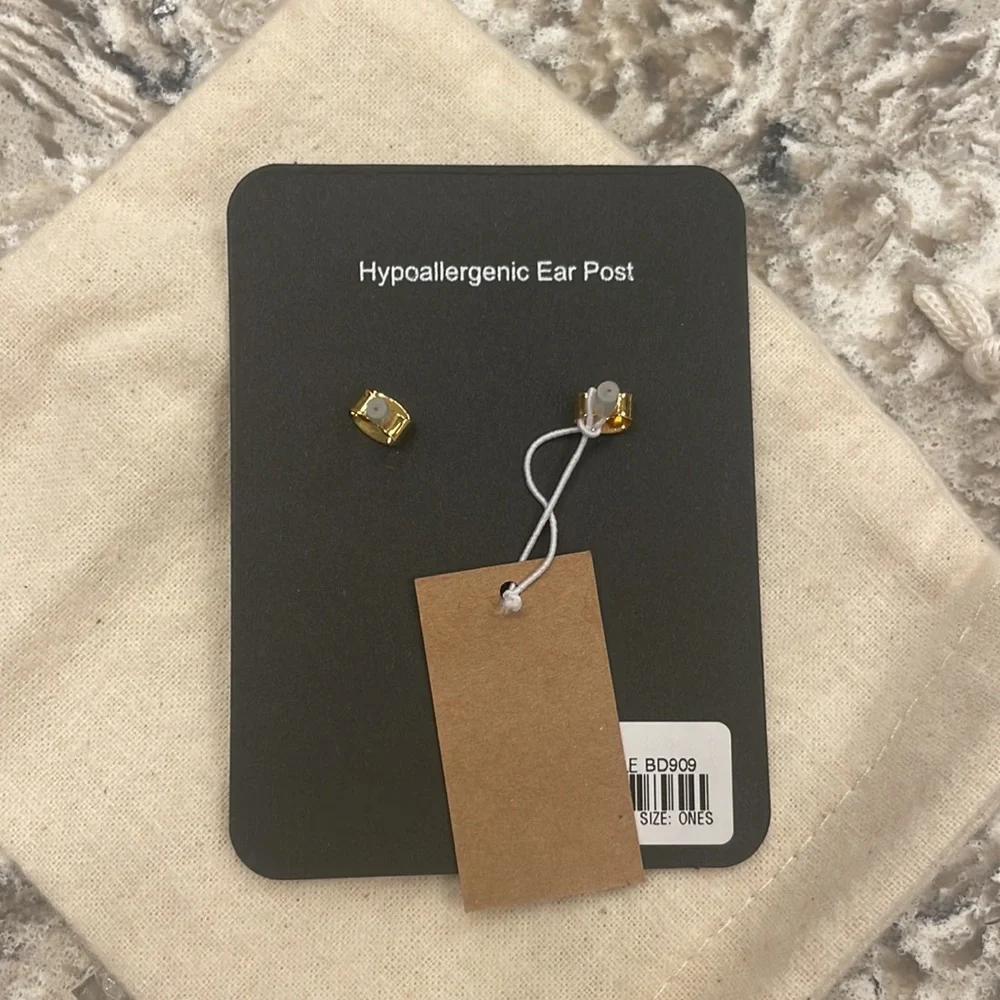 Pavé eye and lip stud earrings - J.Crew - New With Tags